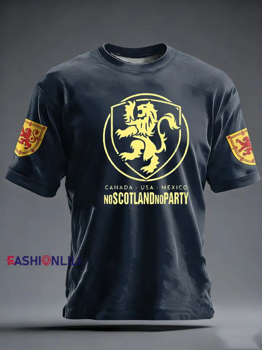 Men’s UK Football Lover Scotland short sleeves t-shirt Navy Blue / S