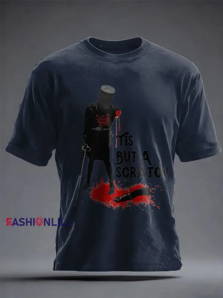 Men’s UK History Lover Printed T-shirt Navy Blue / S