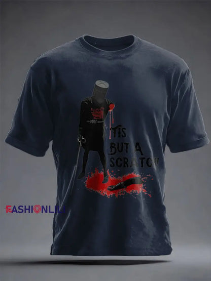 Men’s UK History Lover Printed T-shirt Navy Blue / S