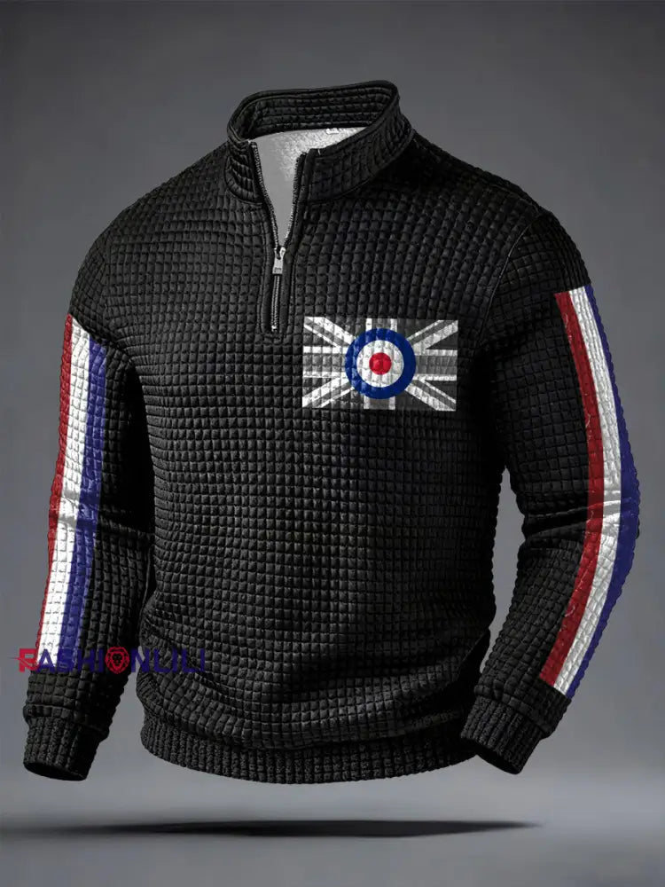 Men’s UK Mods Music Lover Printed Sweatshirt Black / S