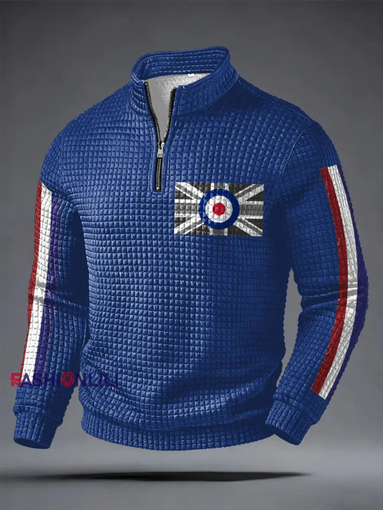 Men’s UK Mods Music Lover Printed Sweatshirt Blue / S