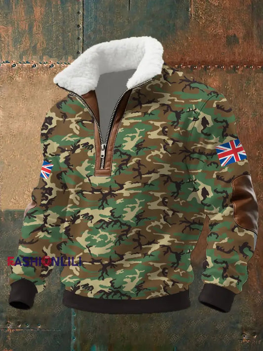 Men’s UK MTP Camouflage Remembrance Day Printed Sweatshirt Camouflage / S