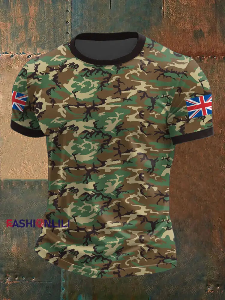 Men’s UK MTP Camouflage Remembrance Day Printed T-shirt Camouflage / S