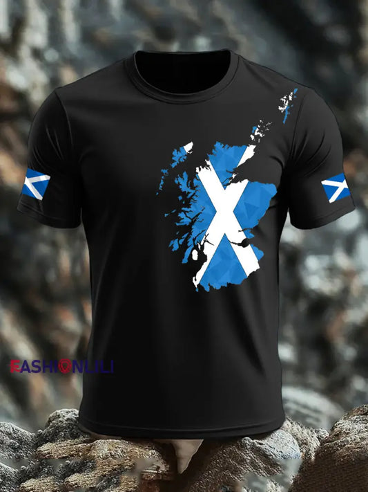 Men’s UK Scotland short sleeves t-shirt Black / S
