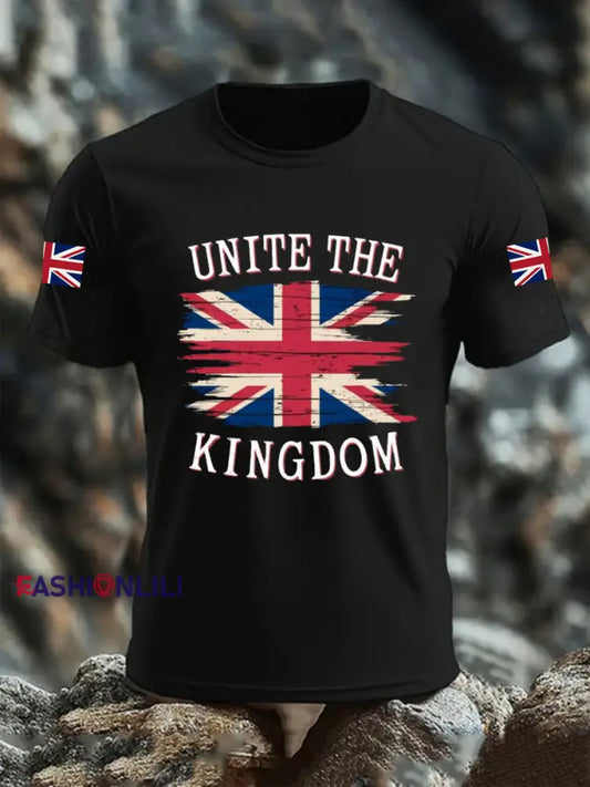 Men’s Unite The Kingdom Short-sleeved T-shirt Black / S