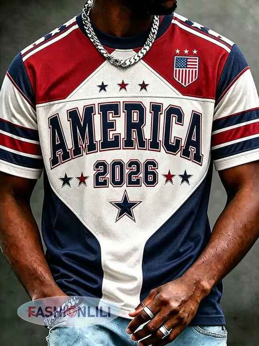 Men’s USA Soccer Short Sleeves T-shirt - As picture / S