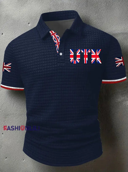 Men’s UTK-Unite The Kingdom Short Sleeve Shirt Navy Blue / S