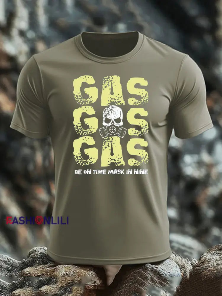 Men’s Veteran imitation cotton short sleeved T shirt Army Green / S
