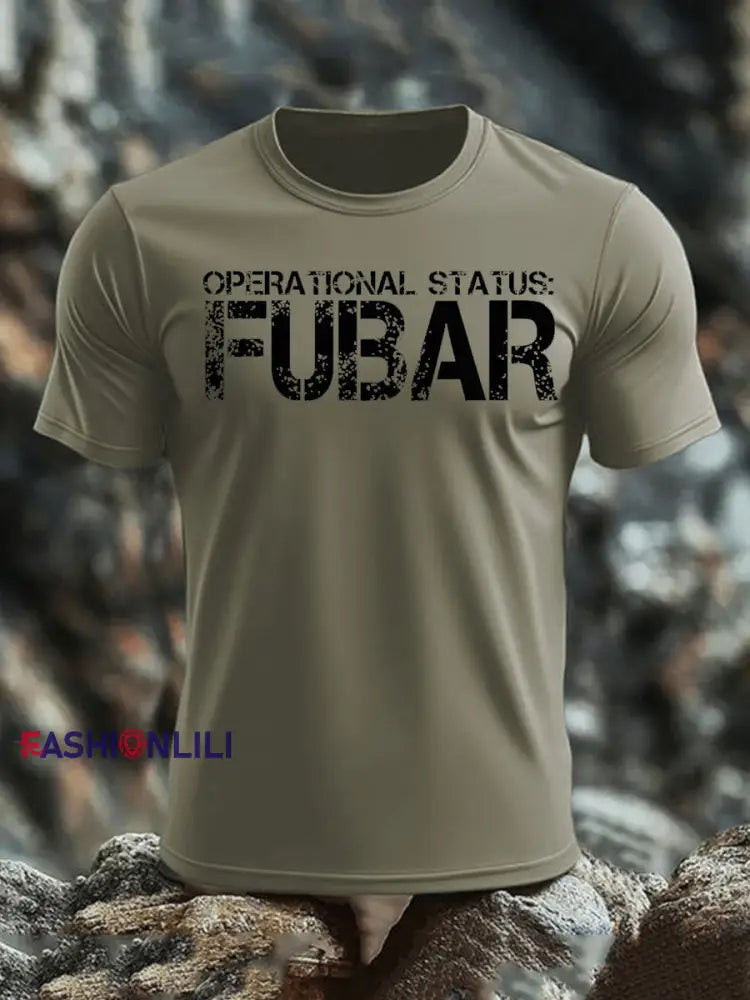 Men’s Veteran imitation cotton short sleeved T shirt Army Green / S