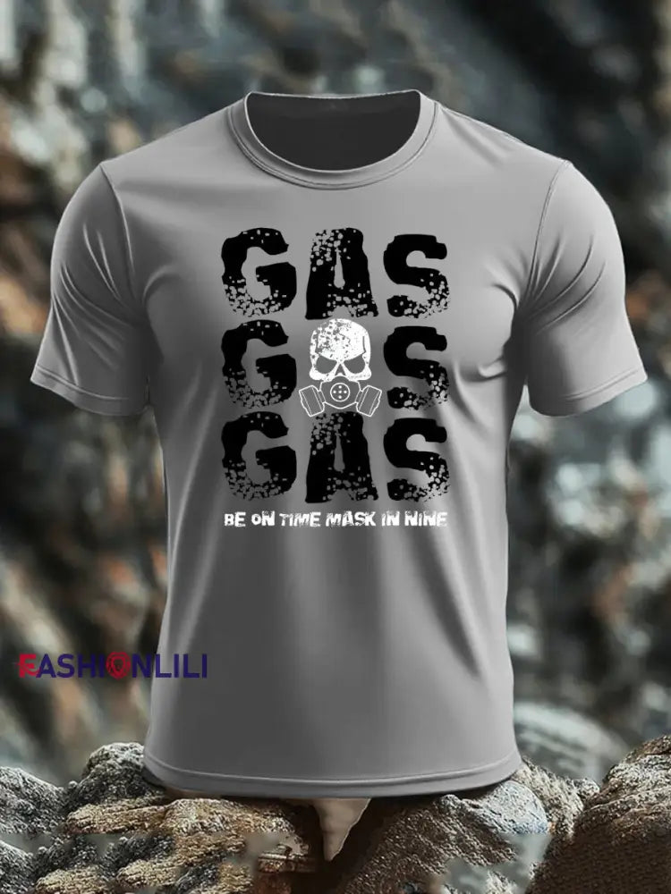 Men’s Veteran imitation cotton short sleeved T shirt Light Gray / S