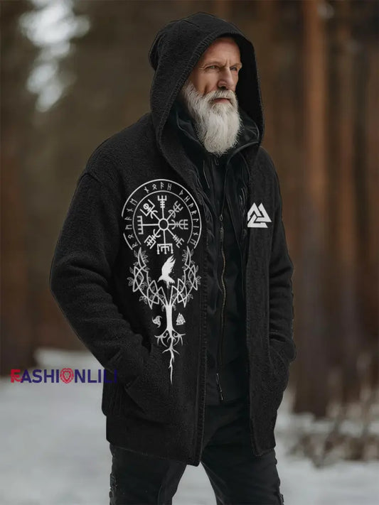 Men’s Viking Hooded Cardigan Black / S