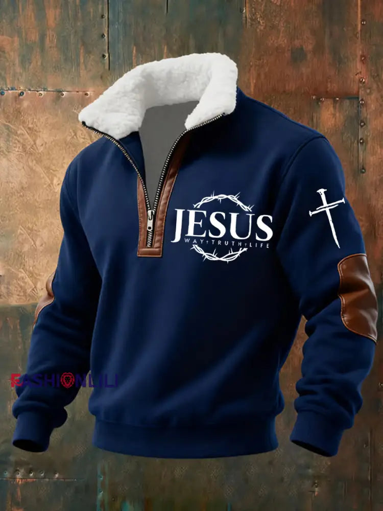 Men’s Vintage Art Faith Casual Sweatshirt A / S