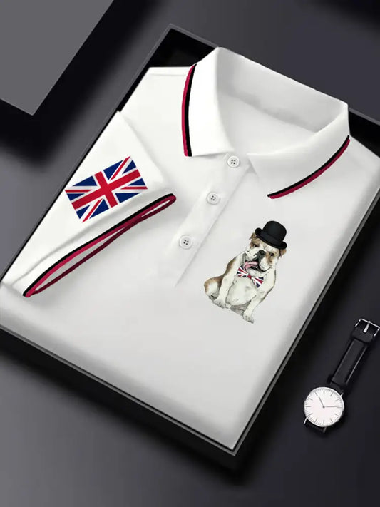 Men’s Vintage British Bulldog Casual Shirt White / S