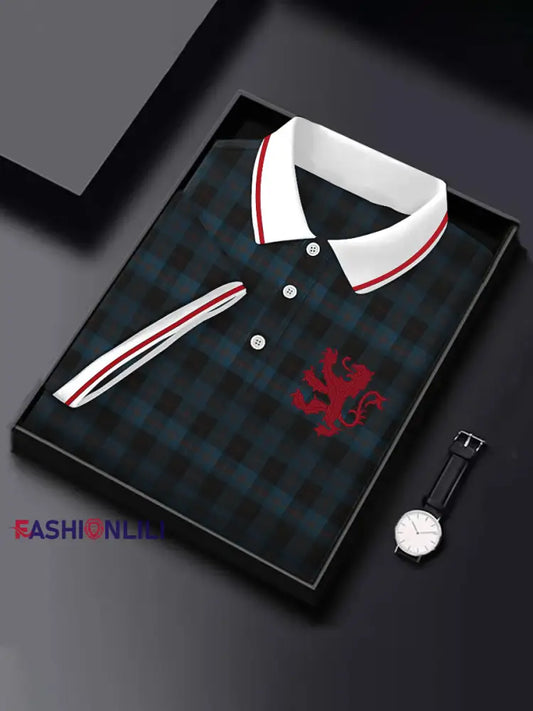 Men’s Vintage Scotland Lion Short Sleeve Top As picture / S