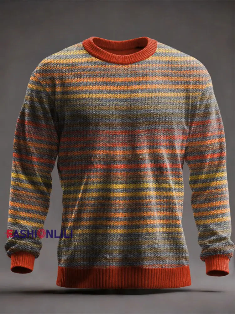Men’s Vintage Striped Tops As picture / S