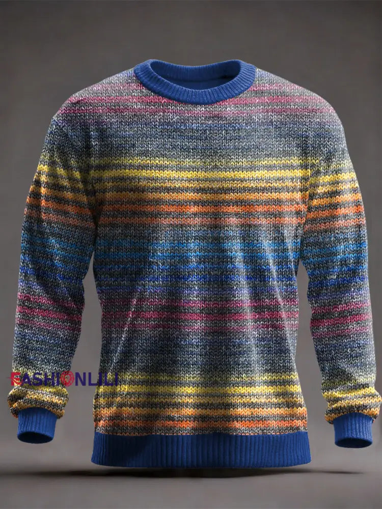 Men’s Vintage Striped Tops As picture / S