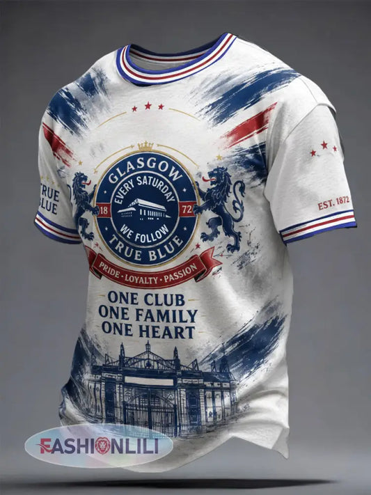 Men’s We Are The People Scotland Football Lover Printed T-shirt - As picture / S