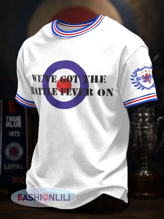 Men’s We Are The People Scotland Football Lover Printed T-shirt - White / S