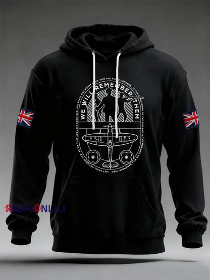 Men’s We Will Remember Them Hoodie Black / S