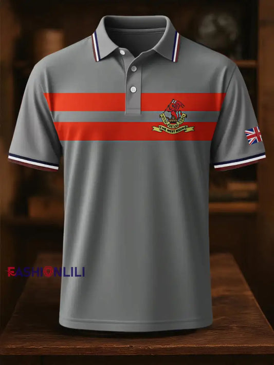 Men’s Wellington’s Regiment Short Sleeve Shirt Silver / S