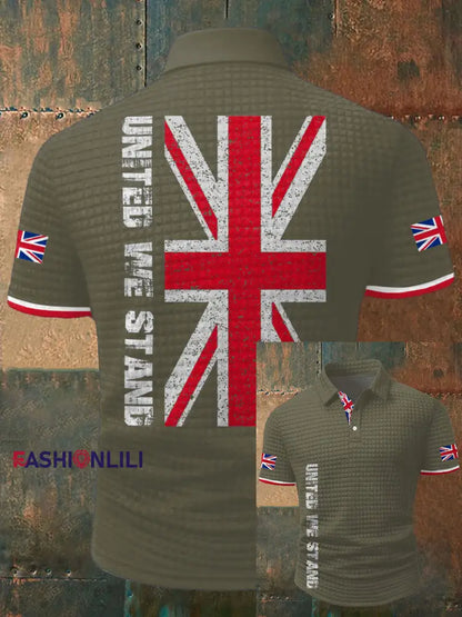 Nen’s UK Flag Printed Casual Tops Army Green / S