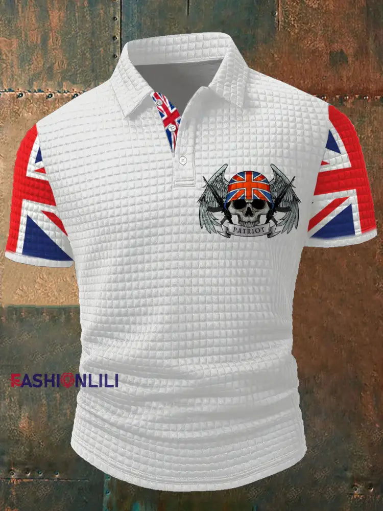 Nen’s UK Flag Printed Casual Tops White / S