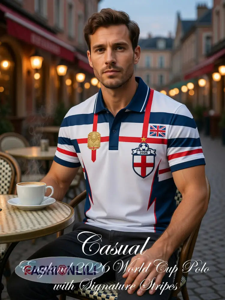 Retro British Football Fan-Style Casual Jersey