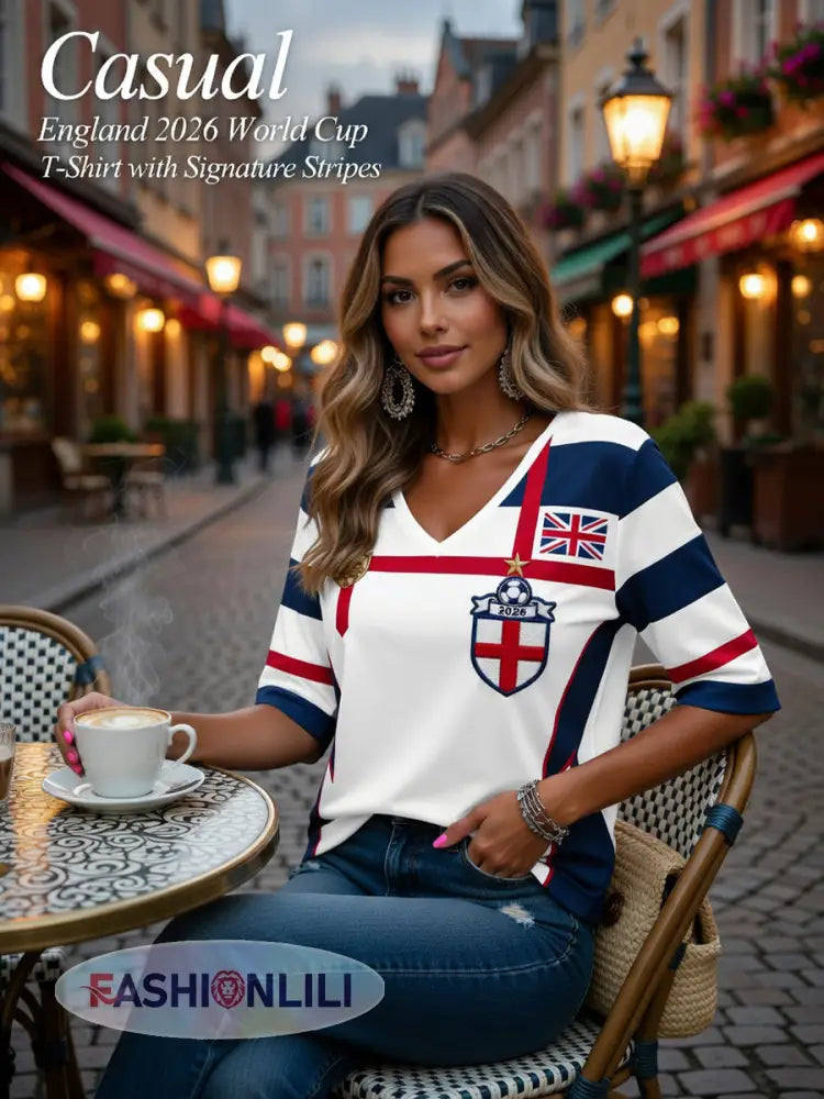 Retro British Football Fan-Style Casual Jersey
