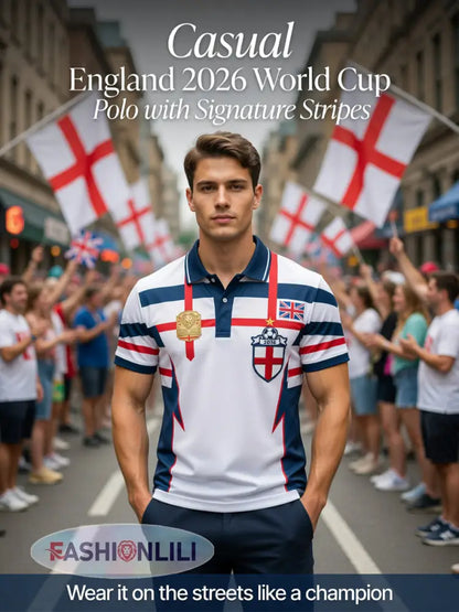 Retro British Football Fan-Style Casual Jersey