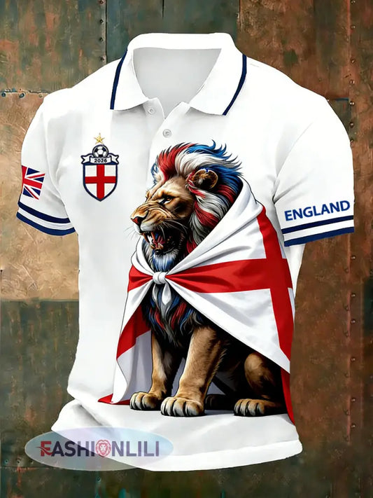 Retro British Football Fan-Style Casual Jersey