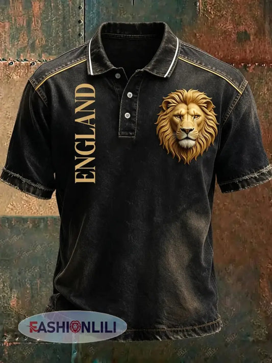 Retro British Football Fan-Style Casual Jersey - A / S