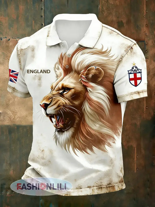 Retro British Football Fan-Style Casual Jersey - A / S