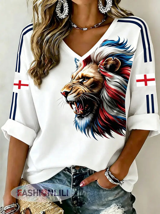 Retro British Football Fan-Style Casual Jersey - A / S