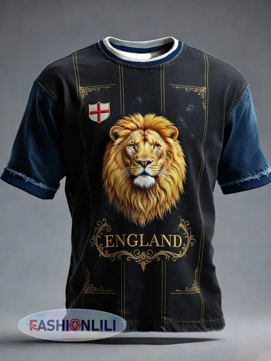 Retro British Football Fan-Style Casual Jersey - A / S