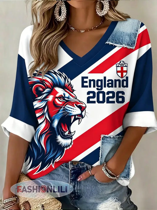Retro British Football Fan-Style Casual Jersey - A / S
