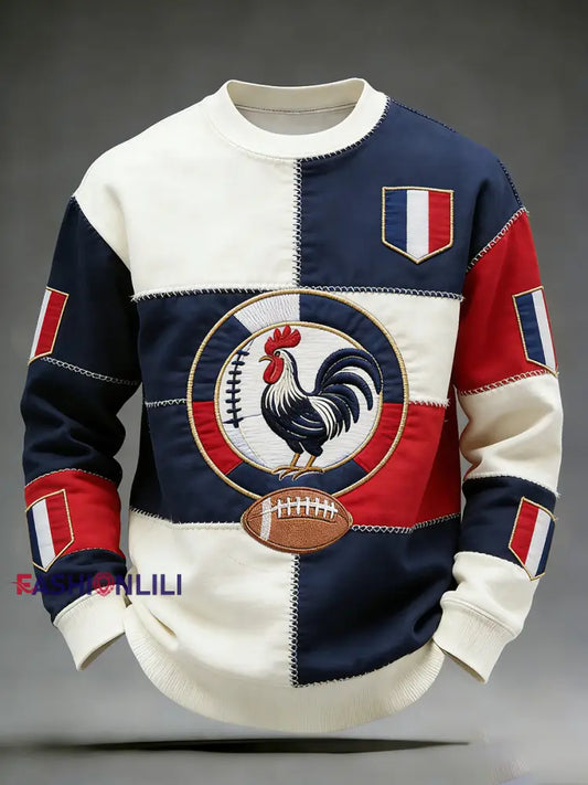 Retro French-Style Rugby-Inspired Casual And Comfortable Top A / S