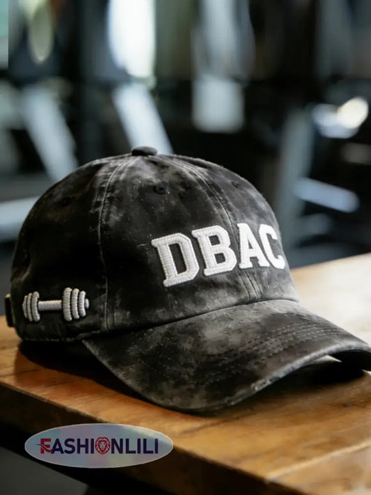 Retro Strongest Man DBAC Printed Baseball Cap - Black / 58CM