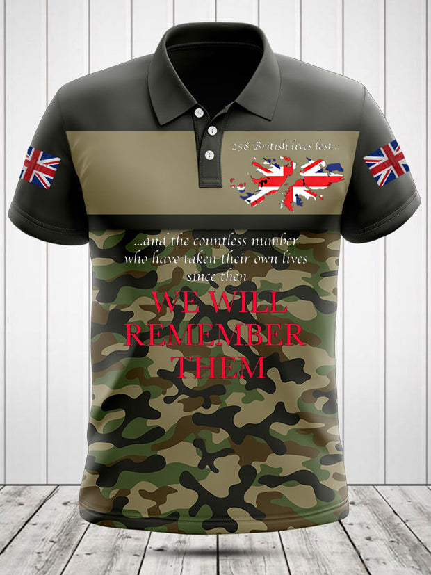 Men's Falklands War Veteran Printed T-Shirt