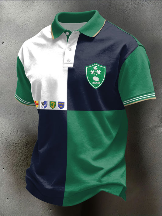 Men's Ireland Rugby Lover Printed Casual Tops