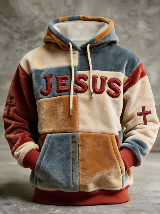 Men's Jesus Flannel Hoodie
