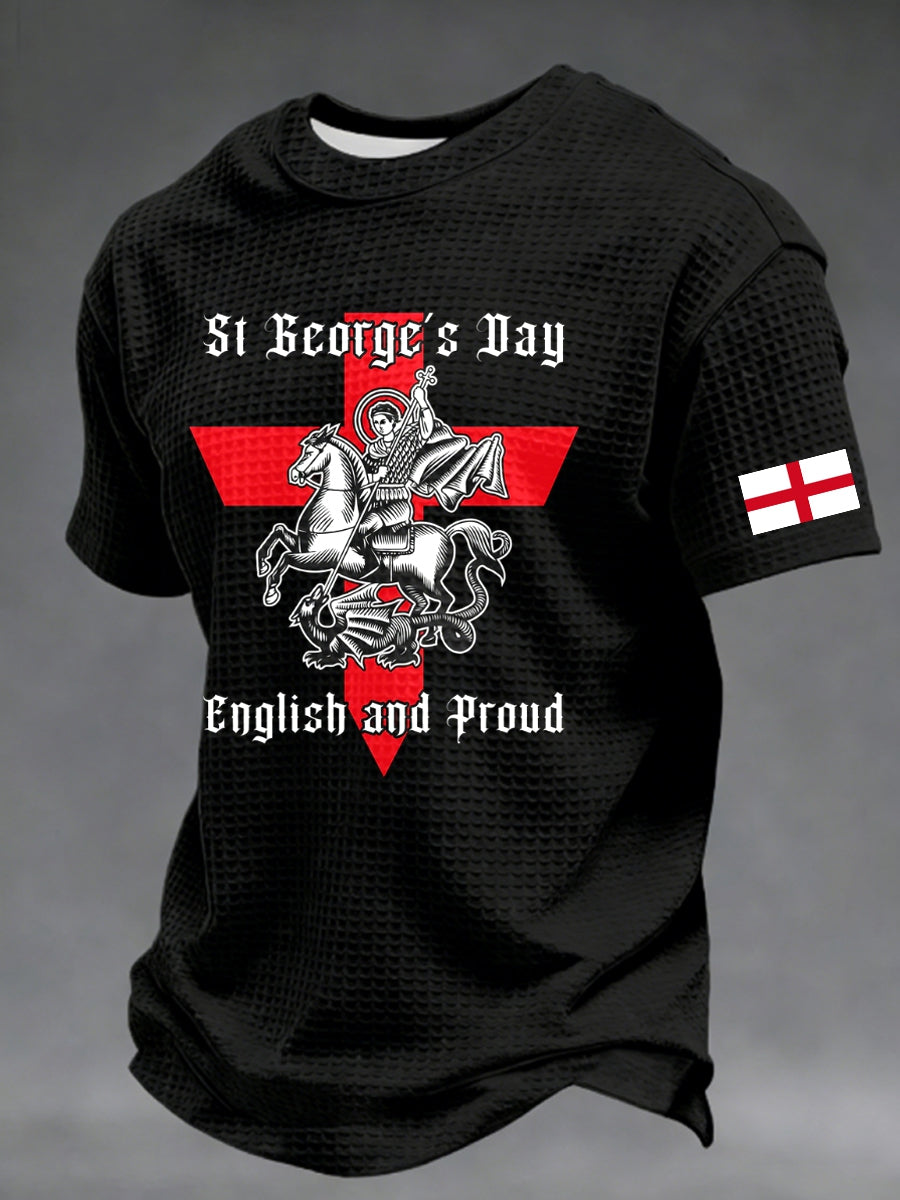 Men's St George's Day Waffle Short Sleeve Tee