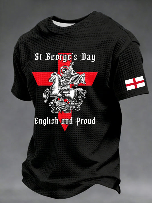 Men's St George's Day Waffle Short Sleeve Tee