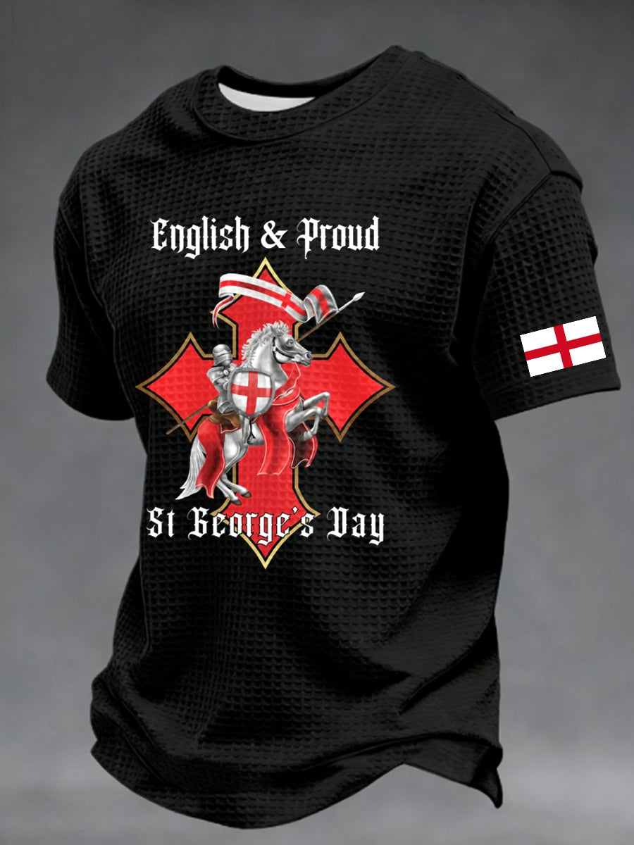 Men's St George's Day Waffle Short Sleeve Tee