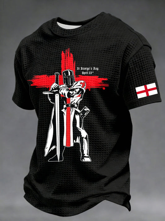 Men's St George's Day Waffle Short Sleeve Tee
