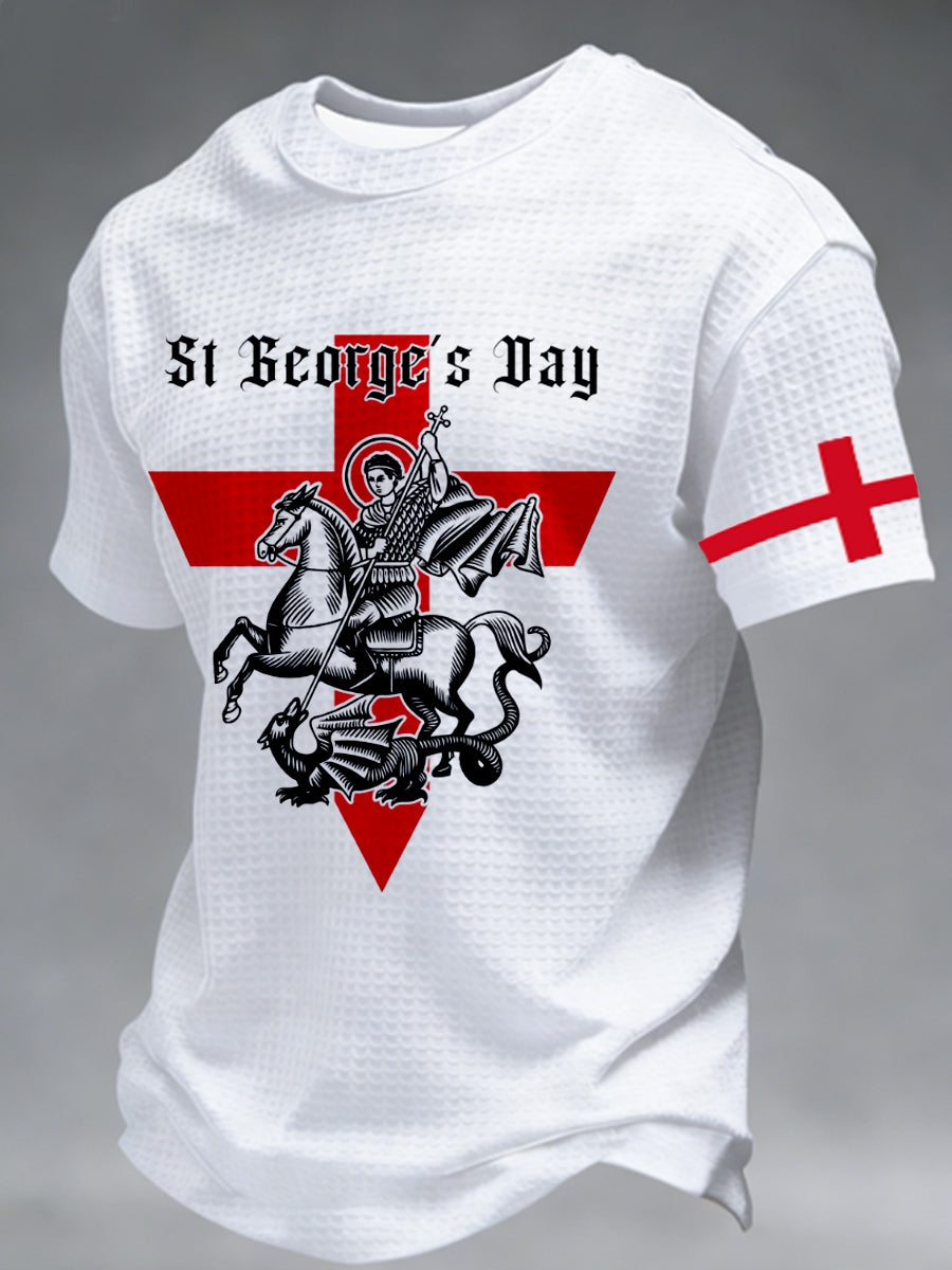 Men's St George's Day Waffle Short Sleeve Tee