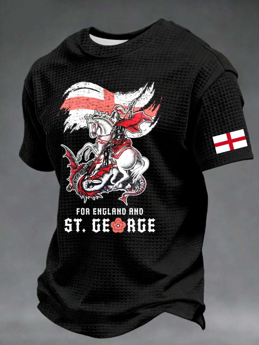 Men's St George's Day Waffle Short Sleeve Tee