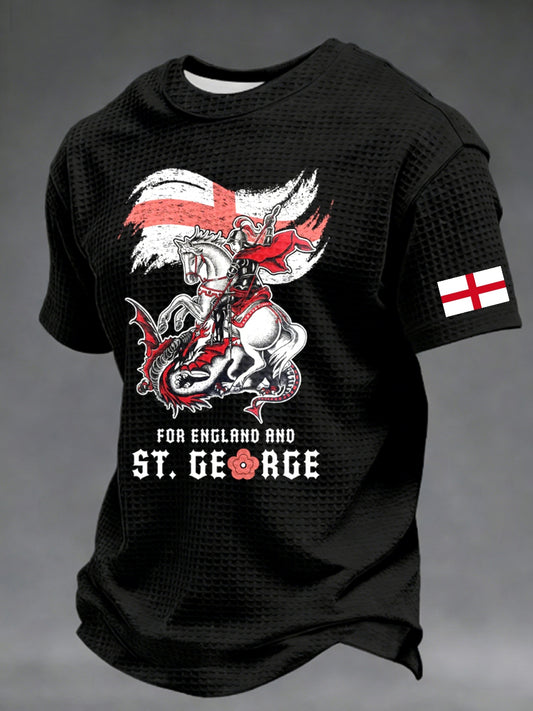 Men's St George's Day Waffle Short Sleeve Tee