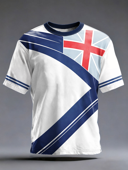 Men's UK Football Lover England Printed short sleeves t-shirt