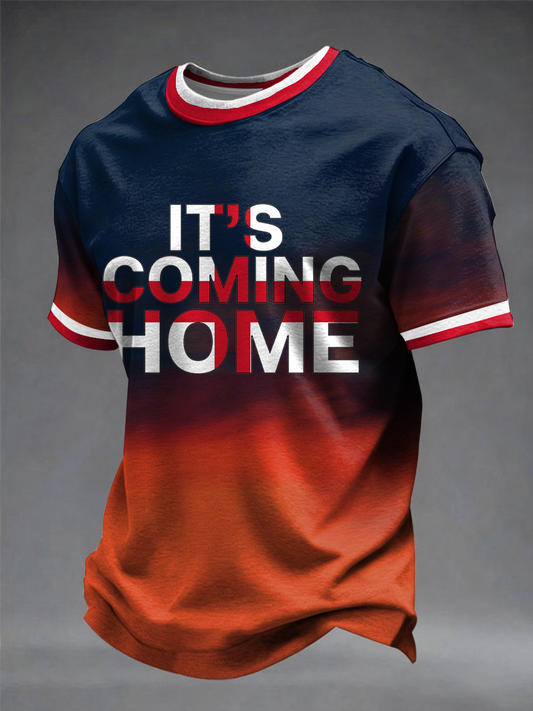 Men's UK Football Lover England Printed short sleeves t-shirt