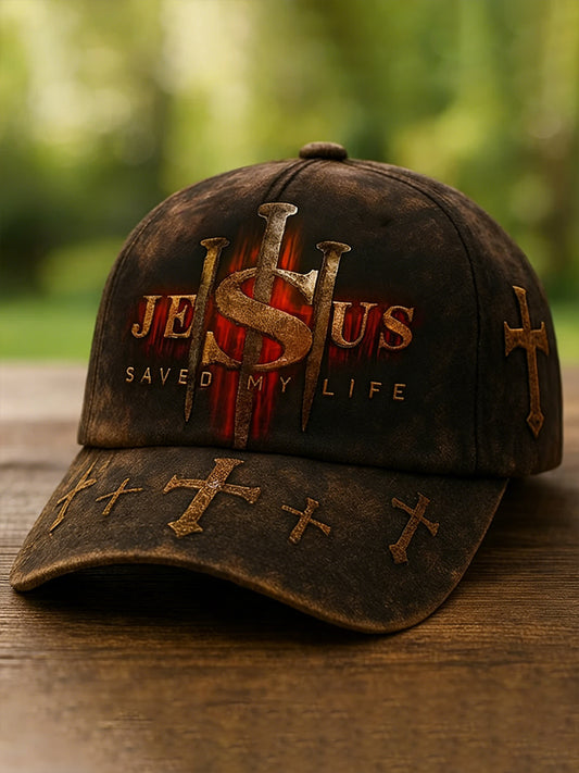 Unisex Jesus Print Hat